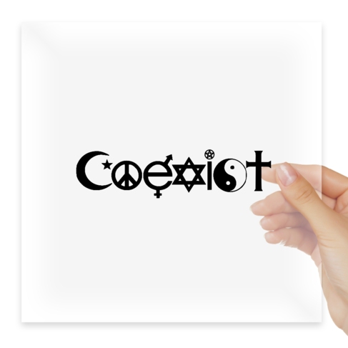 Наклейка Coexist