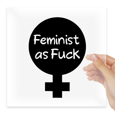 Наклейка Feminist as fuck