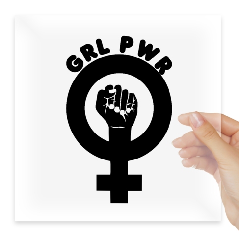 Наклейка Feminist GRL PWR