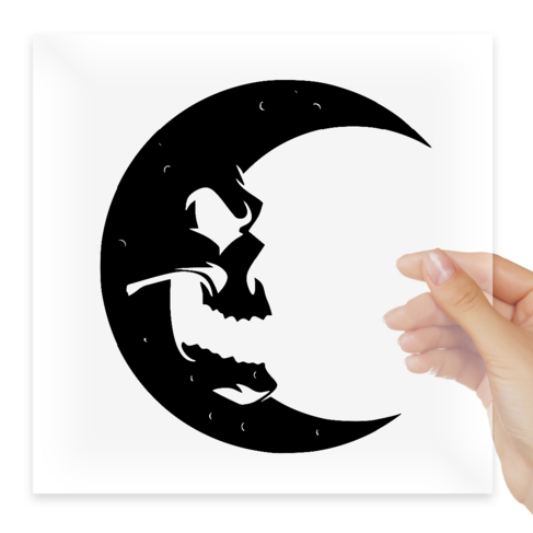 Наклейка Moon Skull