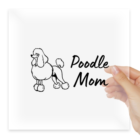 Наклейка Poodle Mom