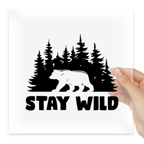 Наклейка Stay wild