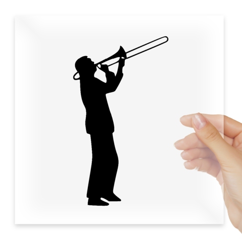 Наклейка Trombone Instrument Player