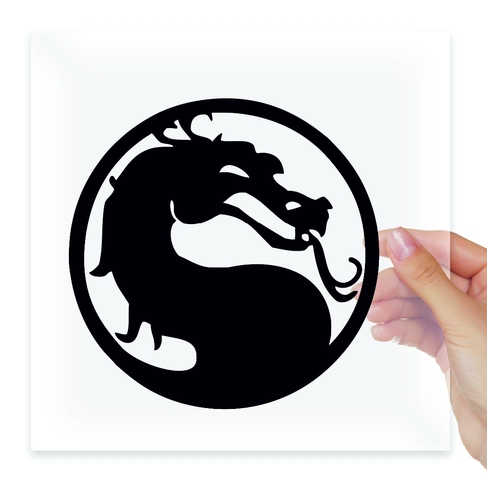 Наклейка Mortal Kombat Dragon Мортал Комбат