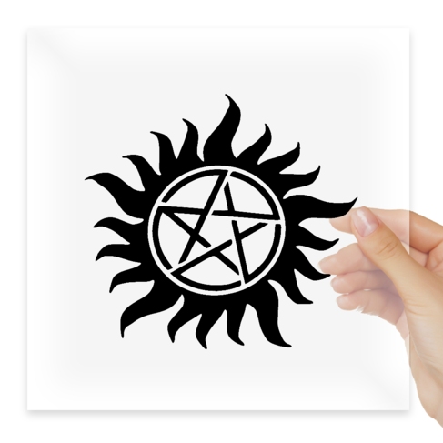 Наклейка Supernatural Anti-Possession Pentagram
