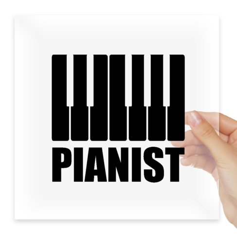 Наклейка pianist