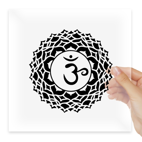 Наклейка Spirituality - Crown Chakra Sahasrara Decal - Yoga, Meditation Sticker