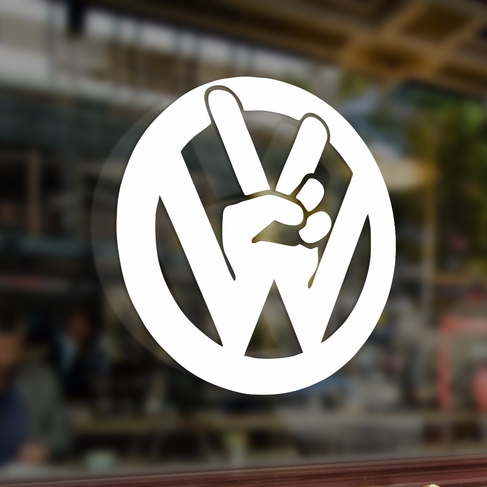 Наклейка Volkswagen fingers