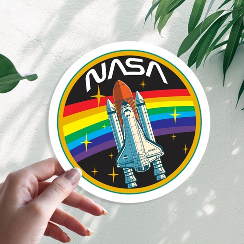 Наклейка NASA НАСА космический корабль