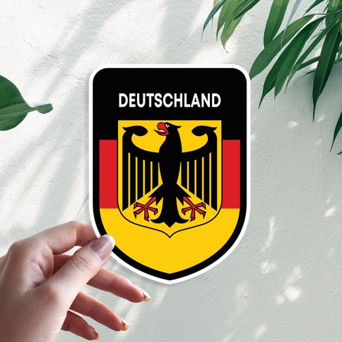 Наклейка Немецкий щит Германия Флаг Deutschland