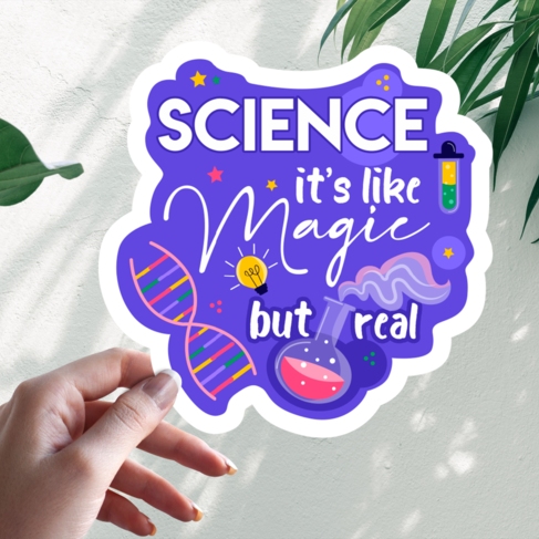 Наклейка Science it's like Magic but real