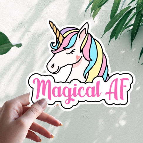 Наклейка Magical AF Unicorn