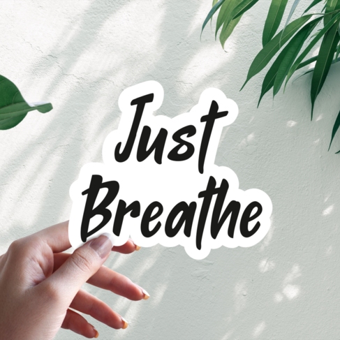 Наклейка Just Breathe