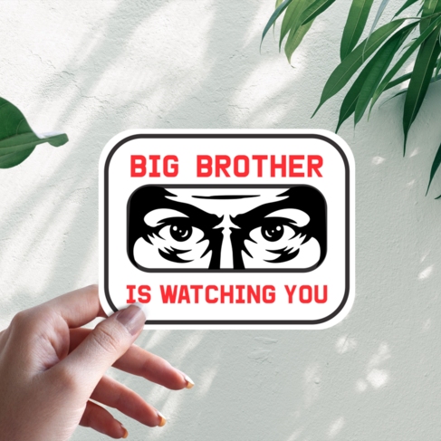 Наклейка Большой брат следит за тобой