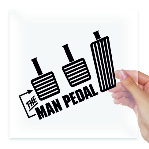 Наклейка The man pedal Мужская педаль