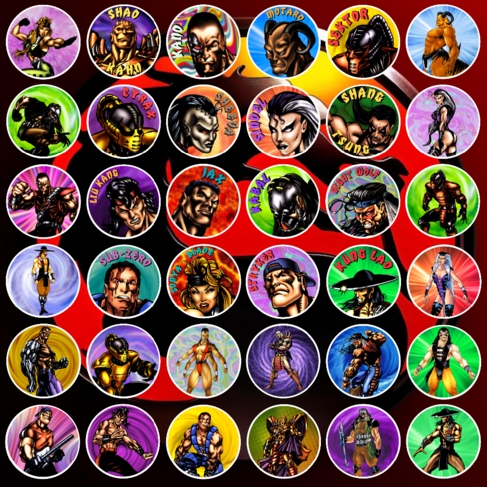 Наклейка Мортал Комбат Mortal Kombat фишки сотки кэпсы