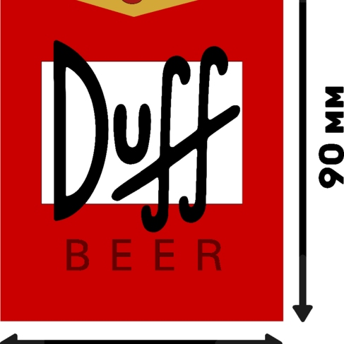 Наклейка Пиво Duff (53)