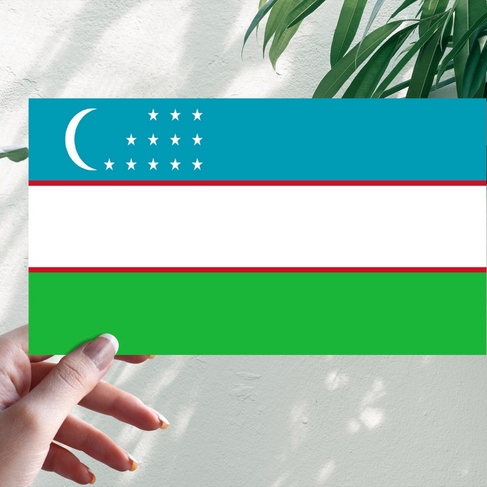 Наклейка Флаг Узбекистана