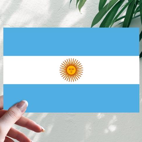 Наклейка Флаг Аргентины