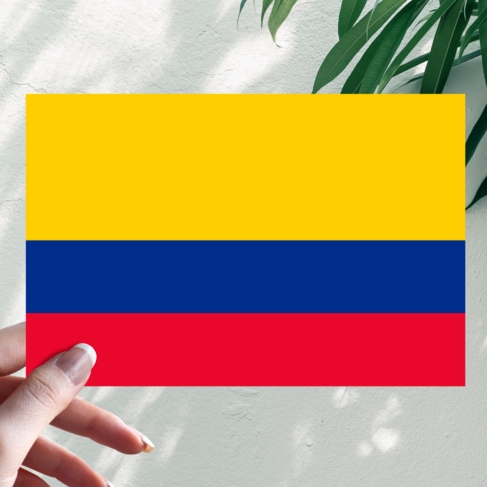 Наклейка Флаг Колумбии
