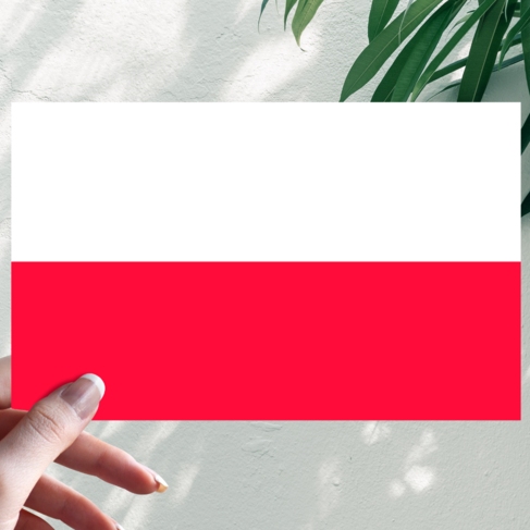 Наклейка Флаг Польши