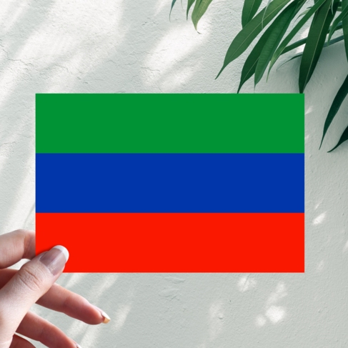 Наклейка Флаг Дагестана