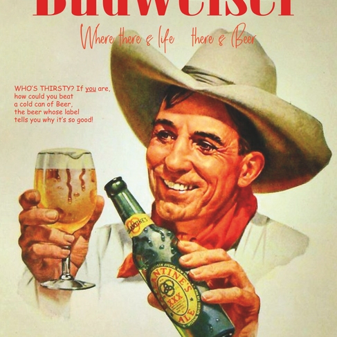 Наклейка Пиво Budweiser (59)