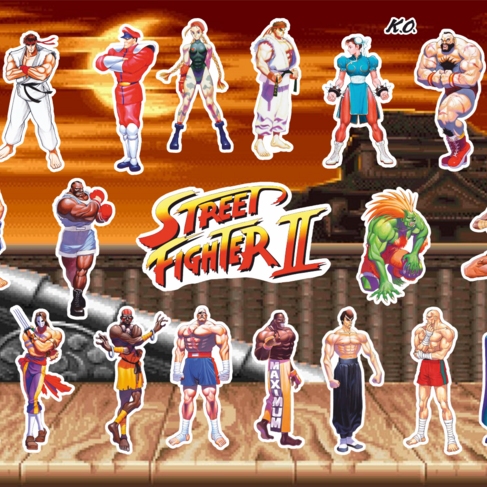 Наклейка Street Fighter II 2