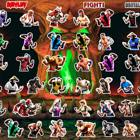 Наклейка Mortal Kombat 3