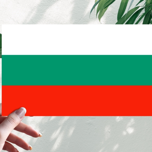 Наклейка Флаг Болгарии