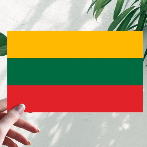 Наклейка Флаг Литвы