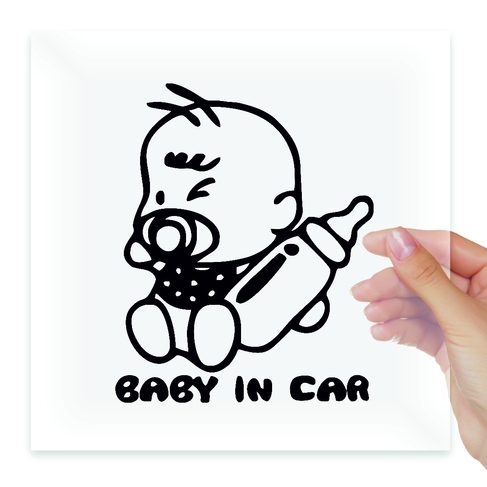 Наклейка Baby in car