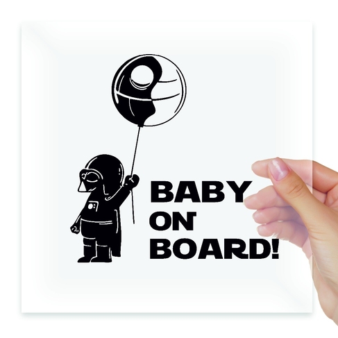 Наклейка Baby on board Star wars Darth Wader