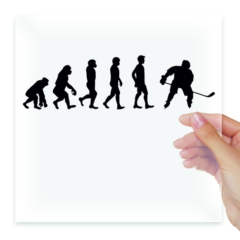Наклейка Хоккей Эволюция