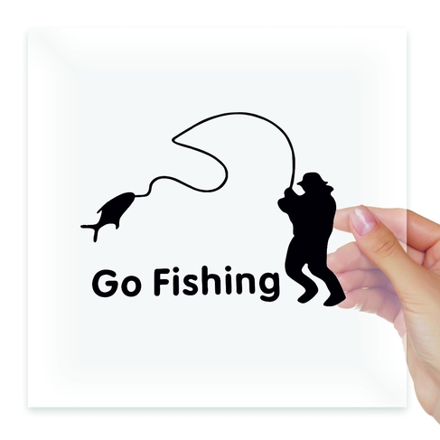 Наклейка GO FISHING