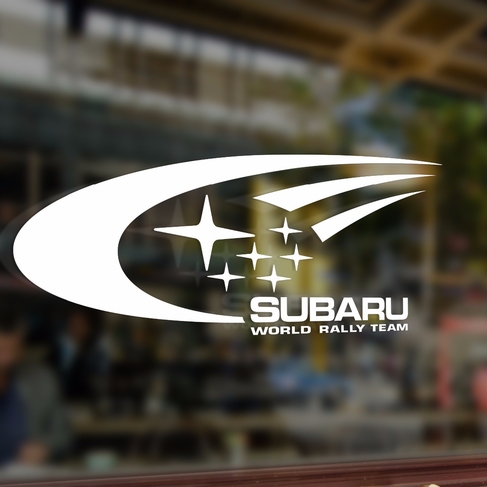Наклейка Subaru world rally team