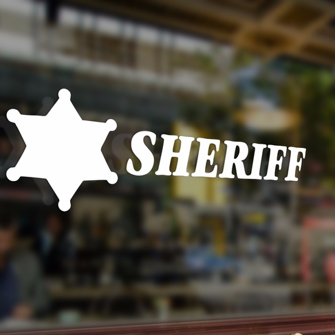 Наклейка SHERIFF ШЕРИФ